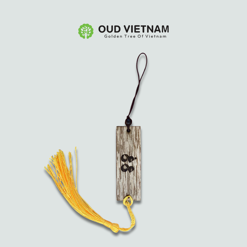 Natural Agarwood Keychain 1mm | Handmade by OUD Vietnam image 1